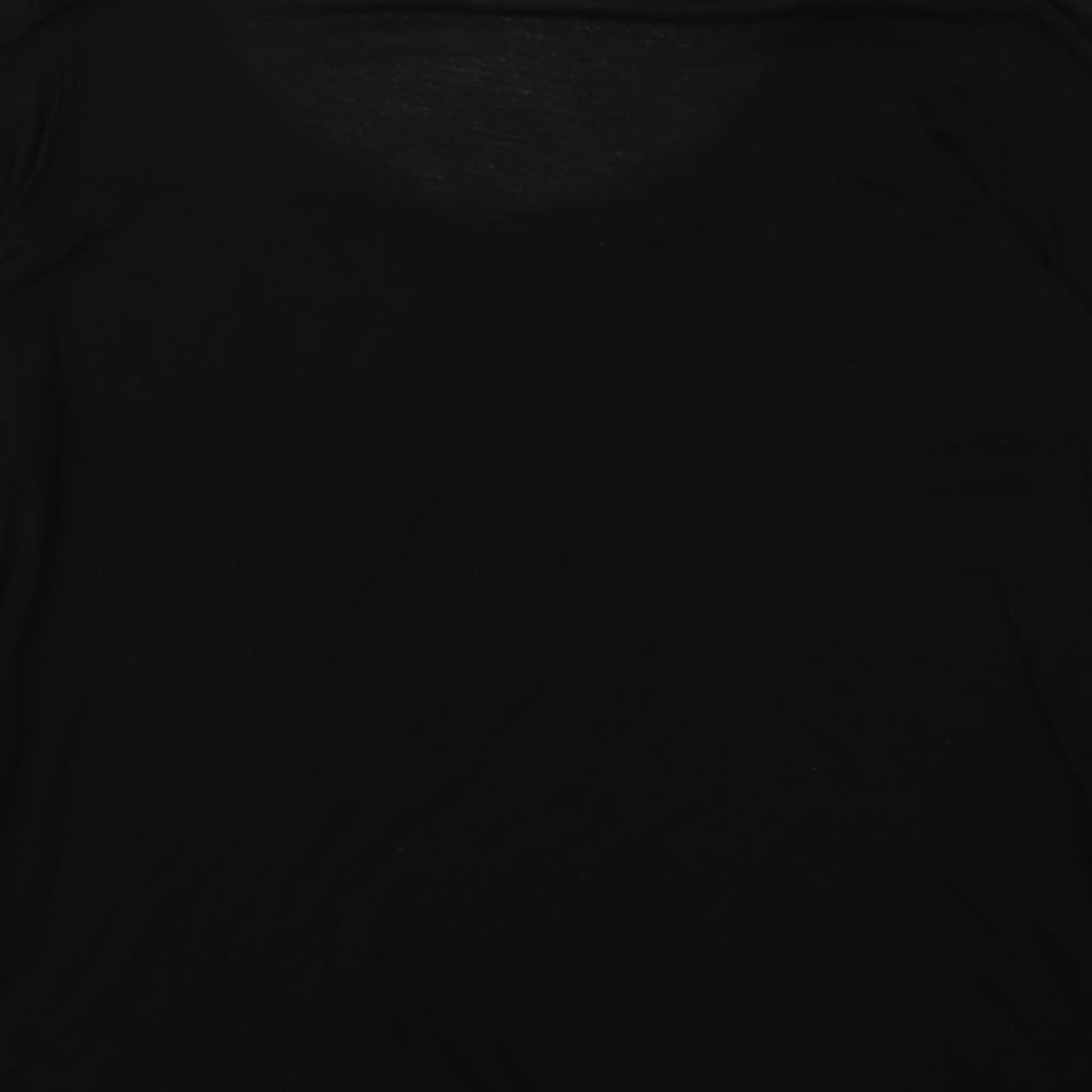 Papaya Womens Black  Modal Jersey T-Shirt Size 20 Round Neck