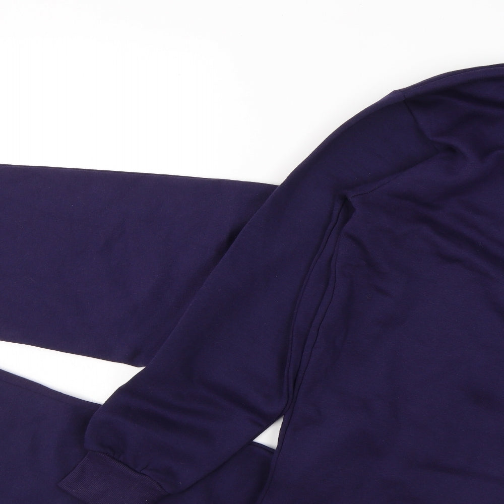 Boohoo MAN Mens Blue Solid Cotton  One Piece Size L  Zip