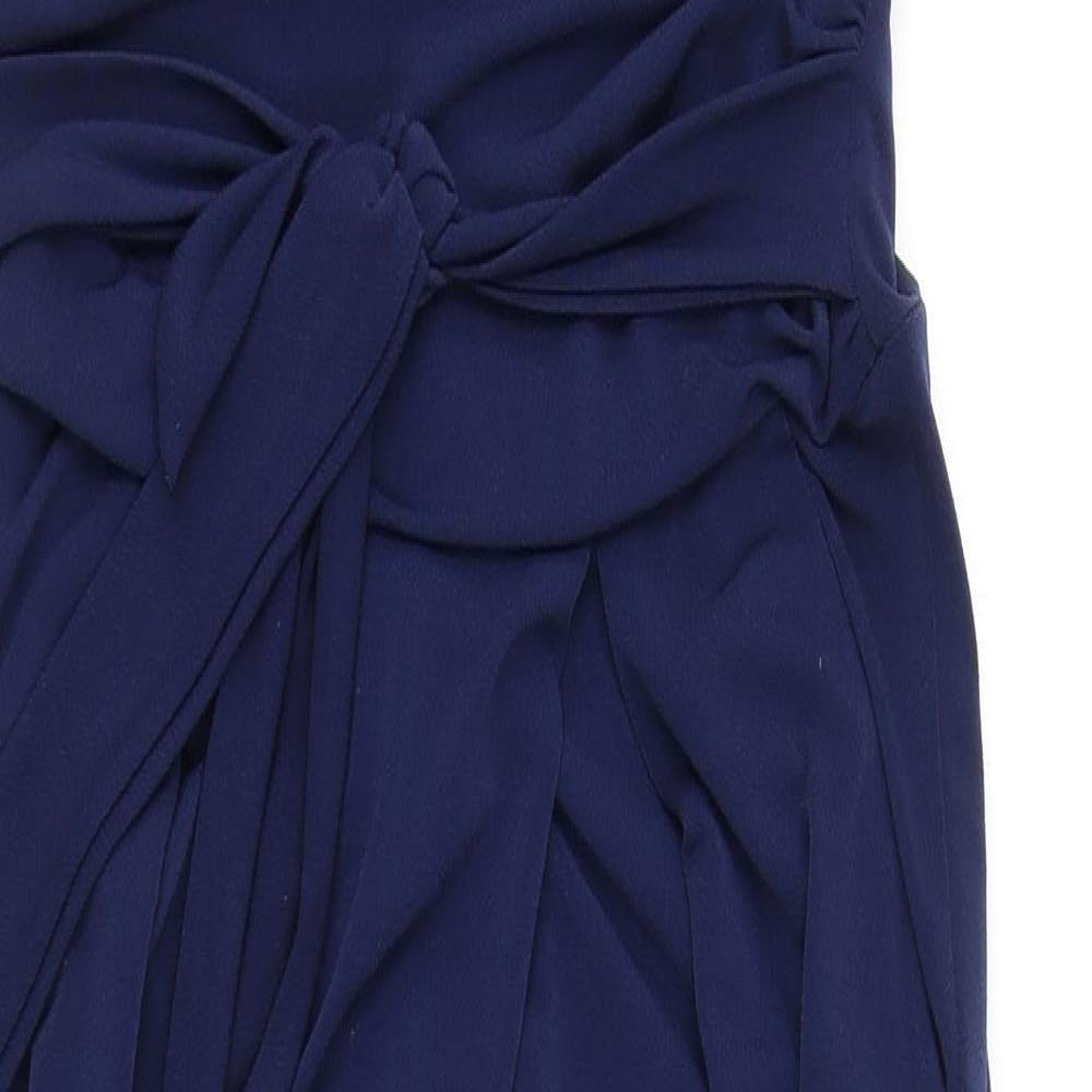 WalG Womens Blue  Polyester Jumpsuit One-Piece Size M L31 in Pullover