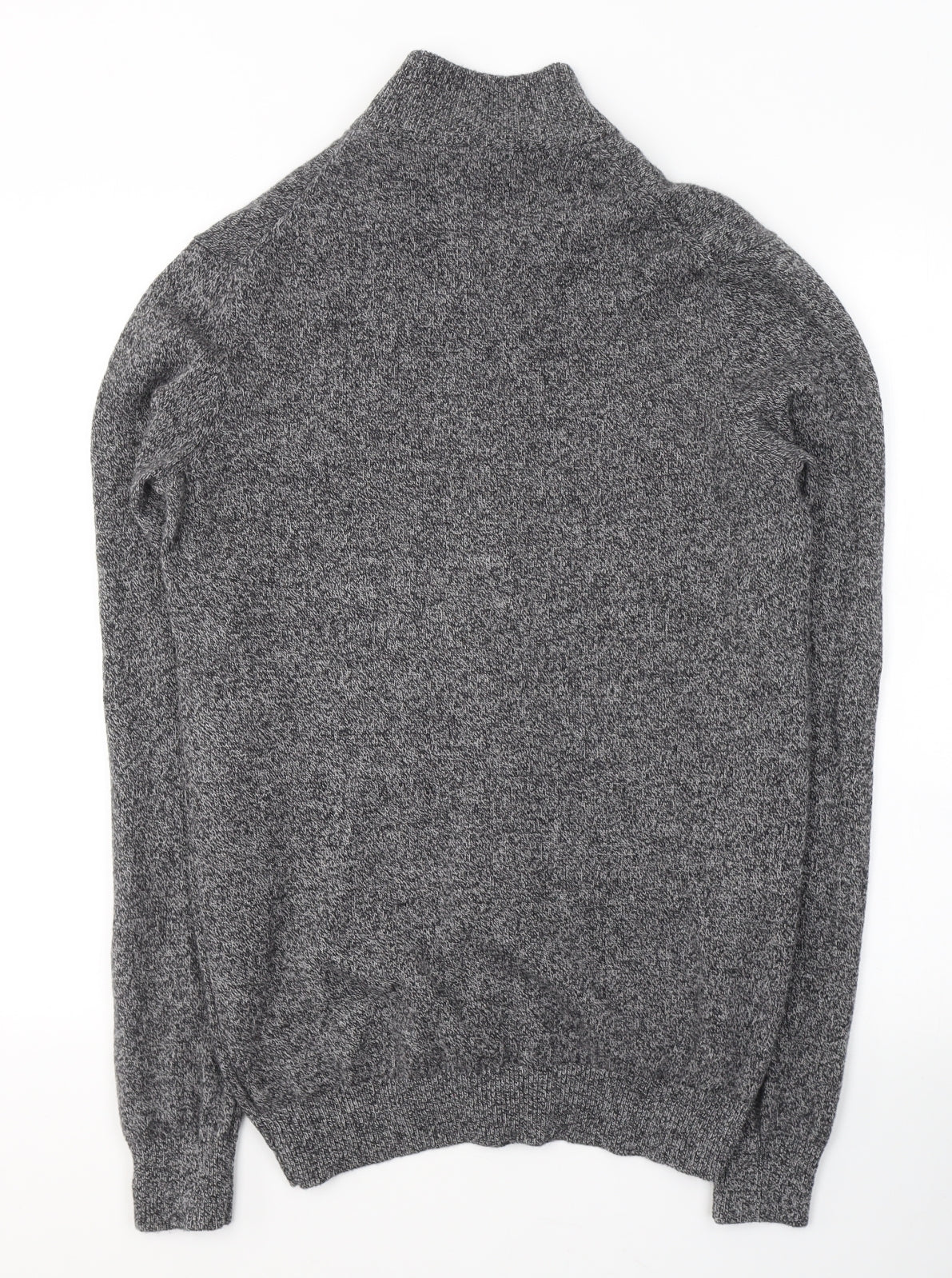 F&F Mens Grey  Wool Full Zip Sweatshirt Size S