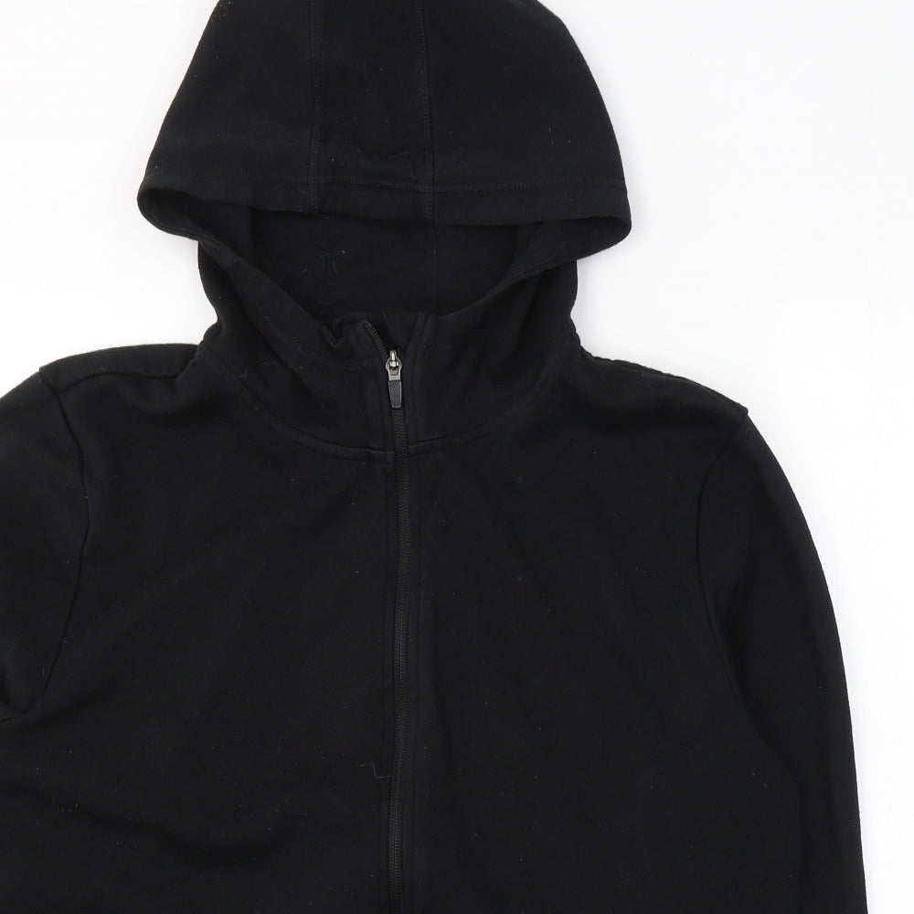 Crivit Mens Black  Polyester Full Zip Hoodie Size XL