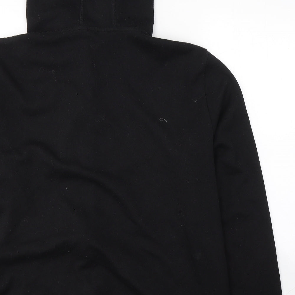 Crivit Mens Black  Polyester Full Zip Hoodie Size XL