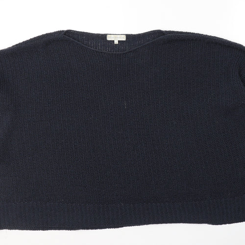 RJR.John Rocha Womens Blue Boat Neck  Acrylic Pullover Jumper Size 20