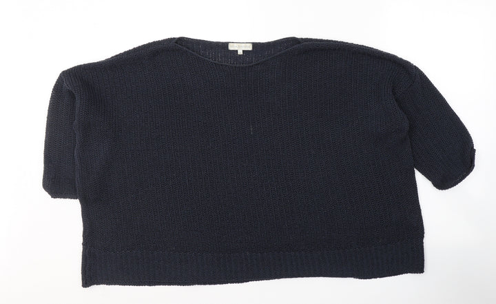 RJR.John Rocha Womens Blue Boat Neck  Acrylic Pullover Jumper Size 20