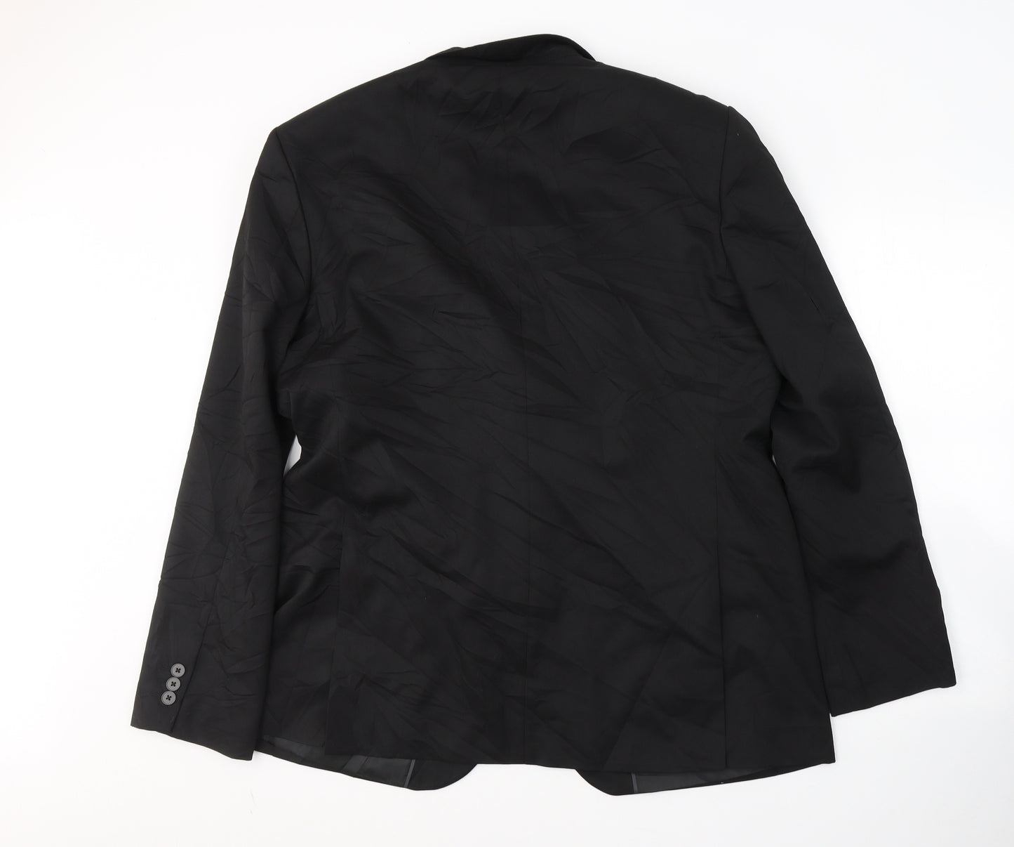 Marks and Spencer Mens Black  Polyester Jacket Suit Jacket Size 3XL