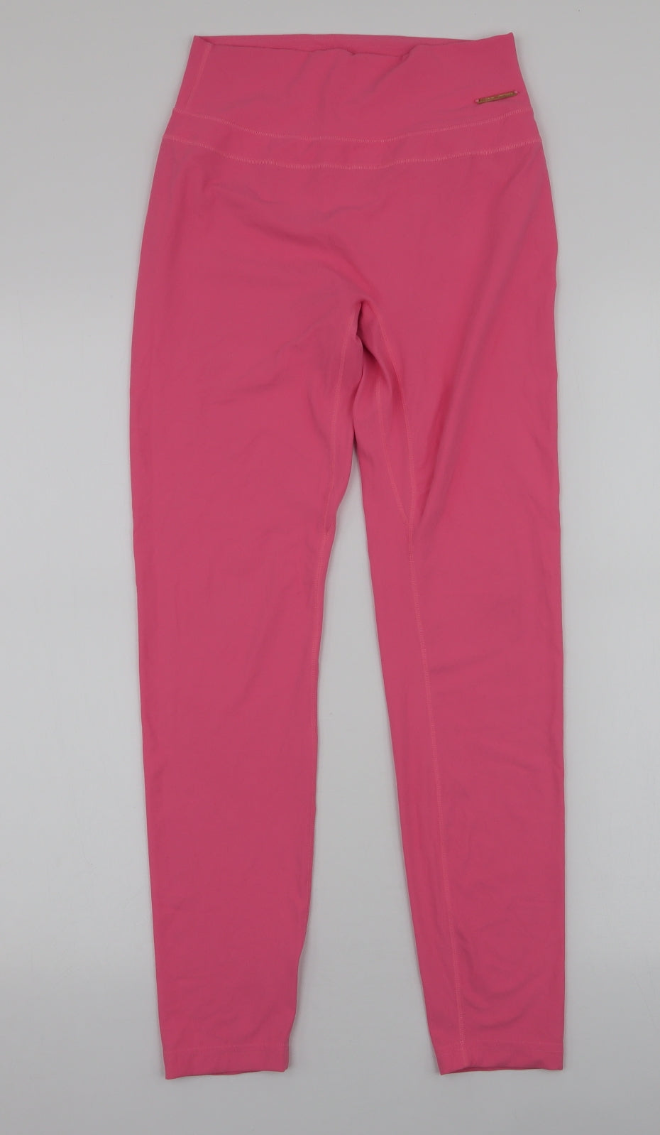 Gymshark Womens Pink  Nylon Compression Leggings Size M L25 in Slim Pullover