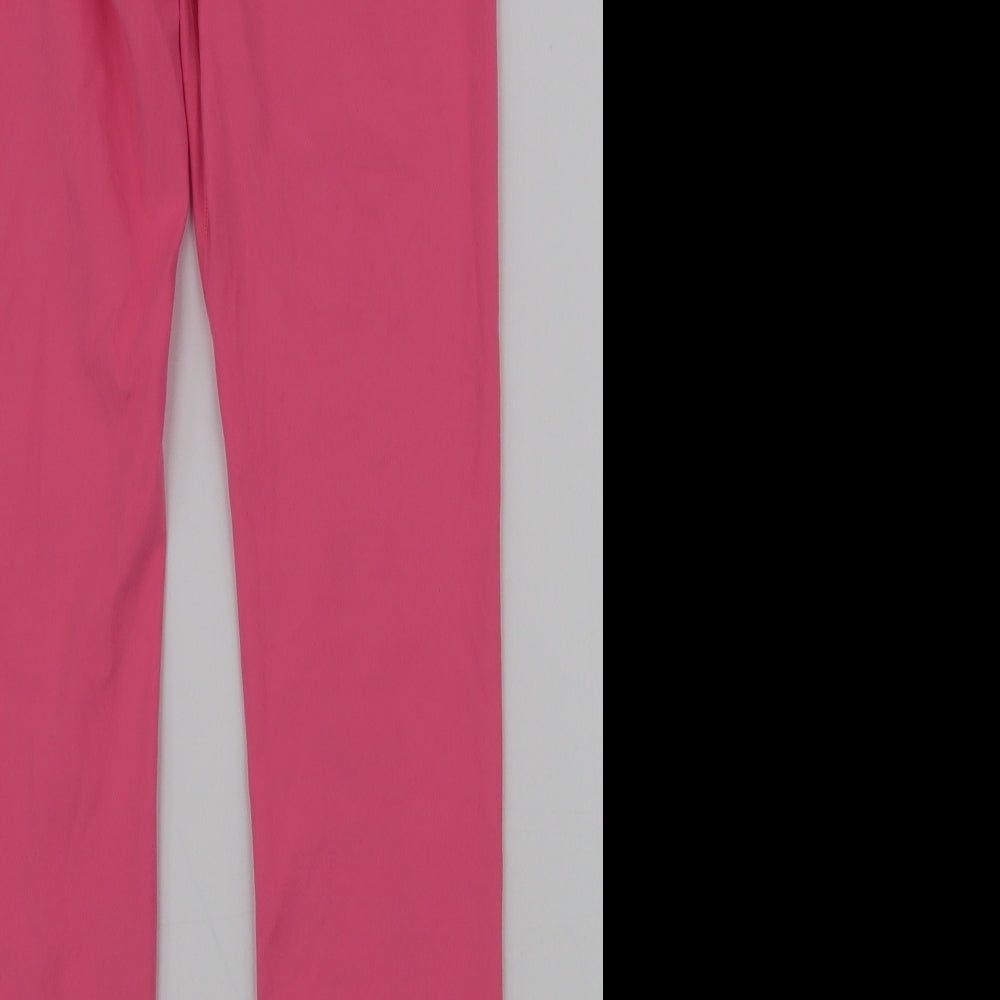Gymshark Womens Pink  Nylon Compression Leggings Size M L25 in Slim Pullover