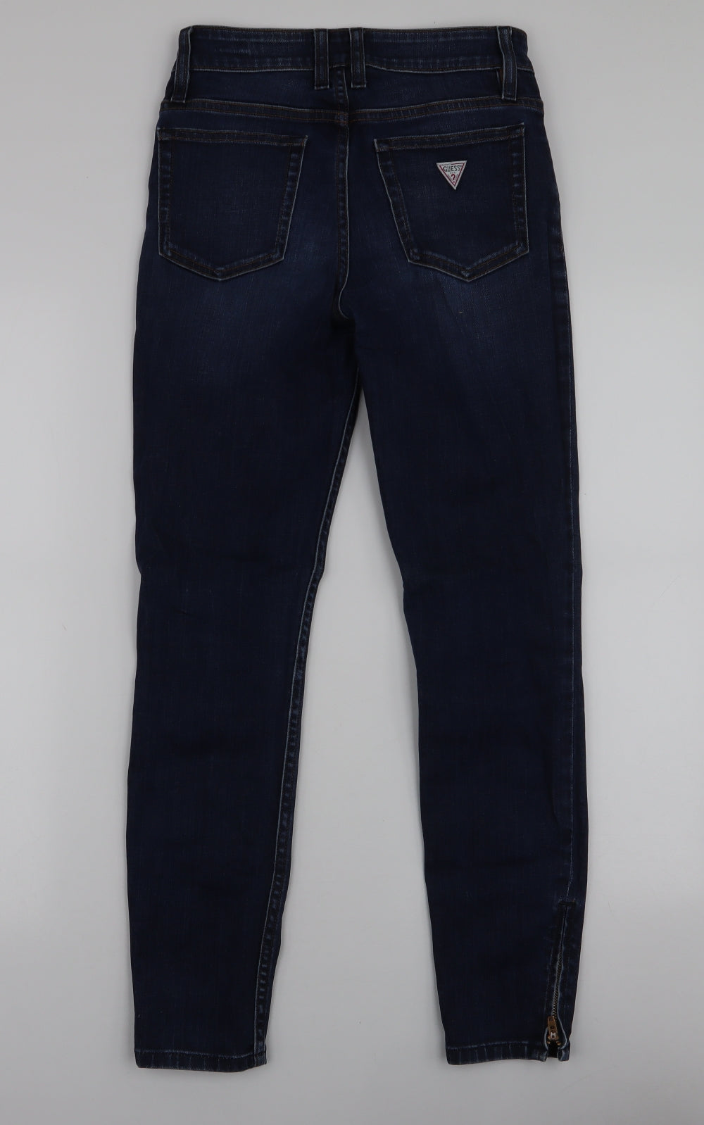 GUESS Womens Blue  Cotton Skinny Jeans Size 26 in L27 in Slim Zip
