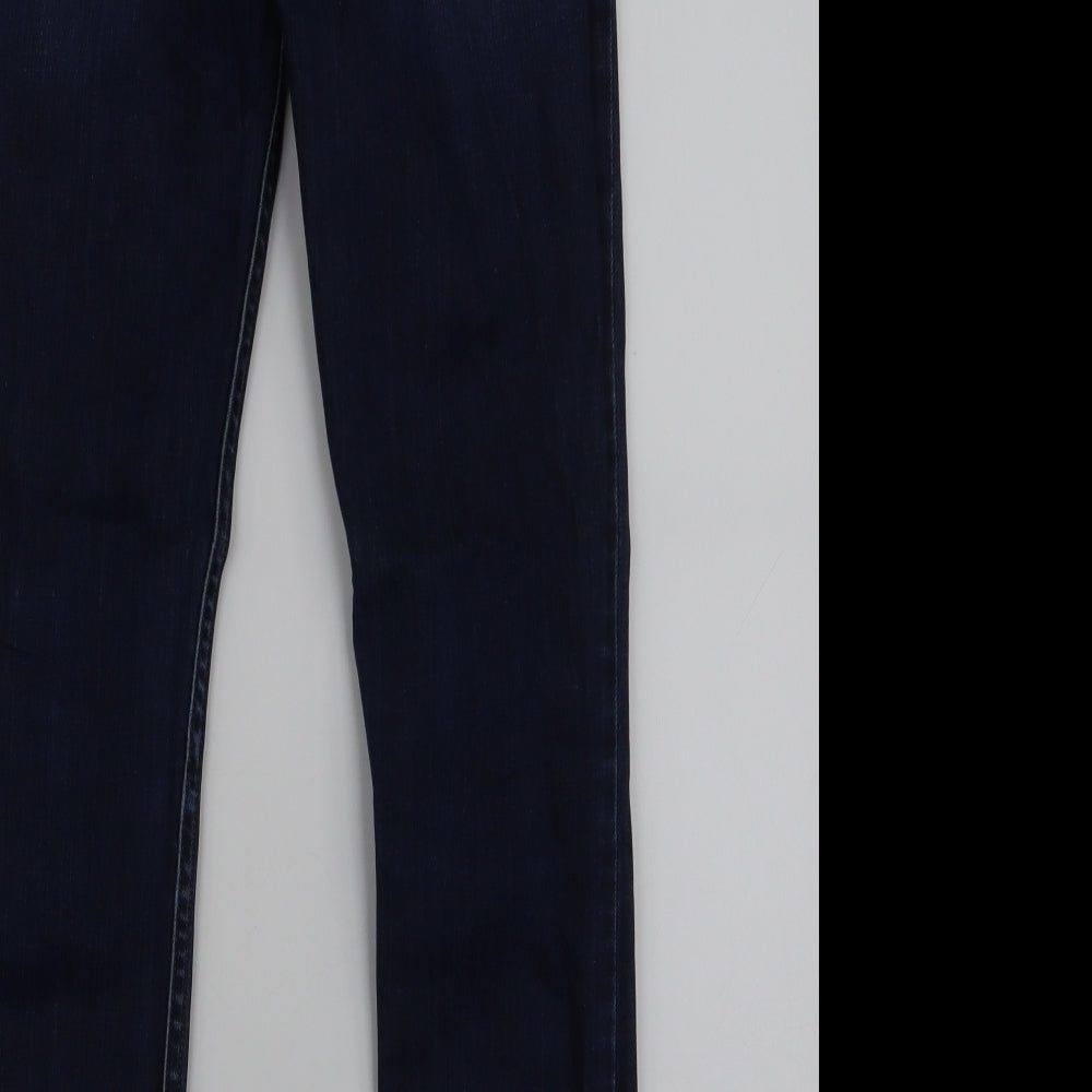 GUESS Womens Blue  Cotton Skinny Jeans Size 26 in L27 in Slim Zip