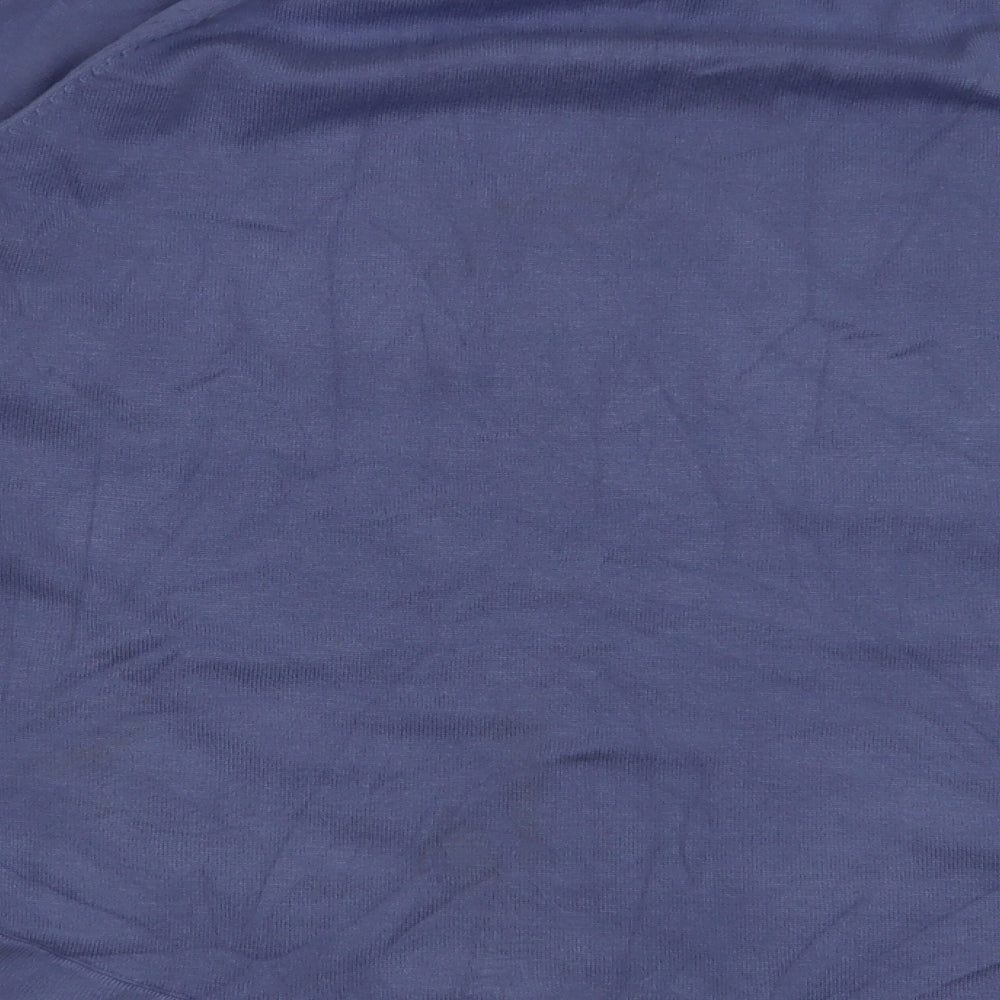 Gallery Womens Purple Round Neck  Viscose Pullover Jumper Size L