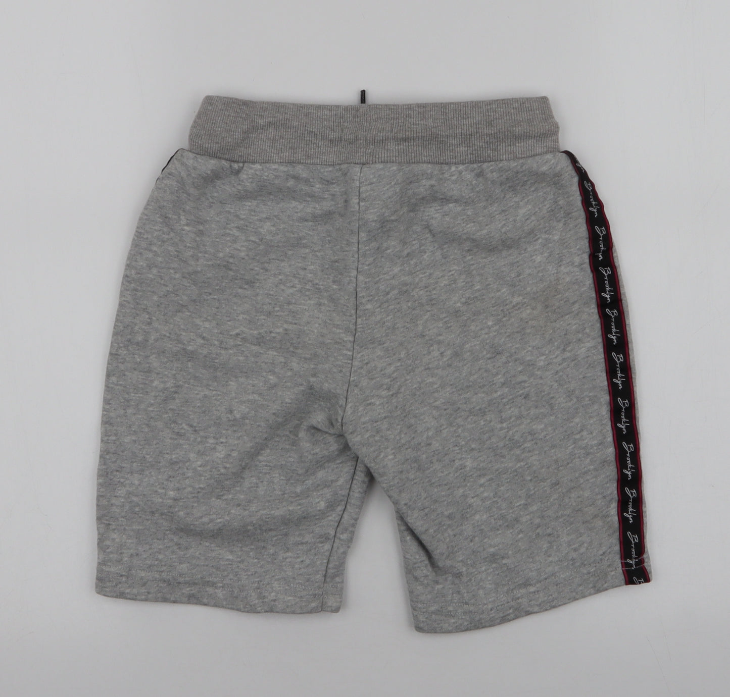 Primark Boys Grey  Cotton Sweat Shorts Size 8-9 Years  Regular Drawstring