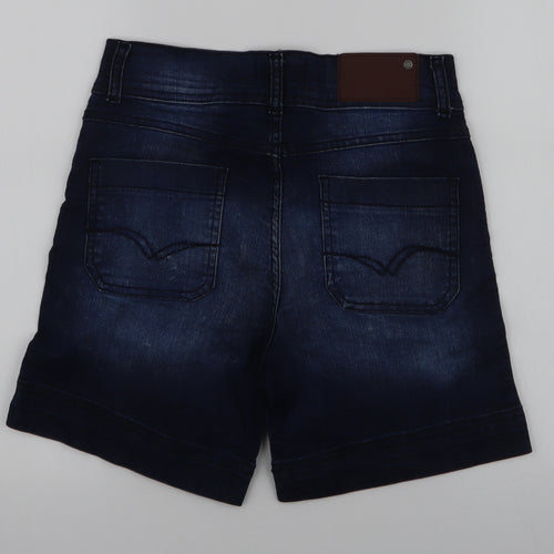 Lee Cooper Womens Blue  Cotton Hot Pants Shorts Size 10 L6 in Regular Zip