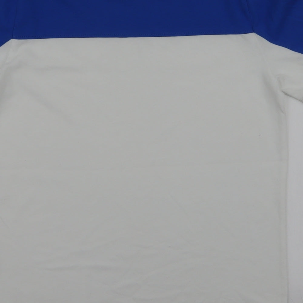 Abercrombie & Fitch Boys White  Polyester Jersey T-Shirt Size 11-12 Years Round Neck Pullover
