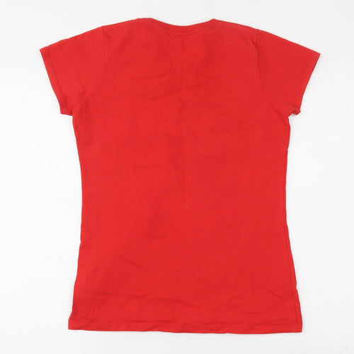 Fruit of the Loom Mens Red  Cotton  T-Shirt Size S Round Neck  - Liverpool football club