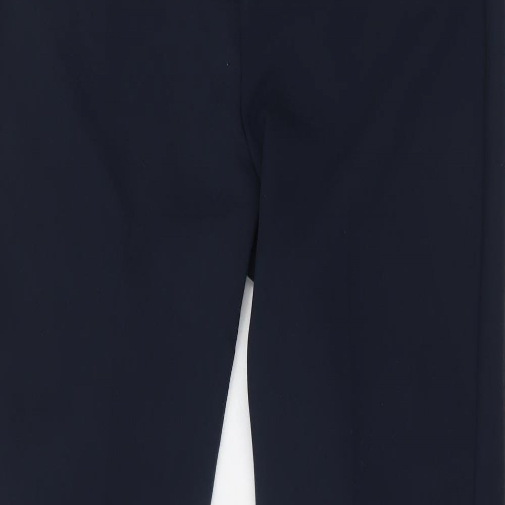 NEXT Womens Blue  Polyester Dress Pants Trousers Size 12 L32 in Regular Zip