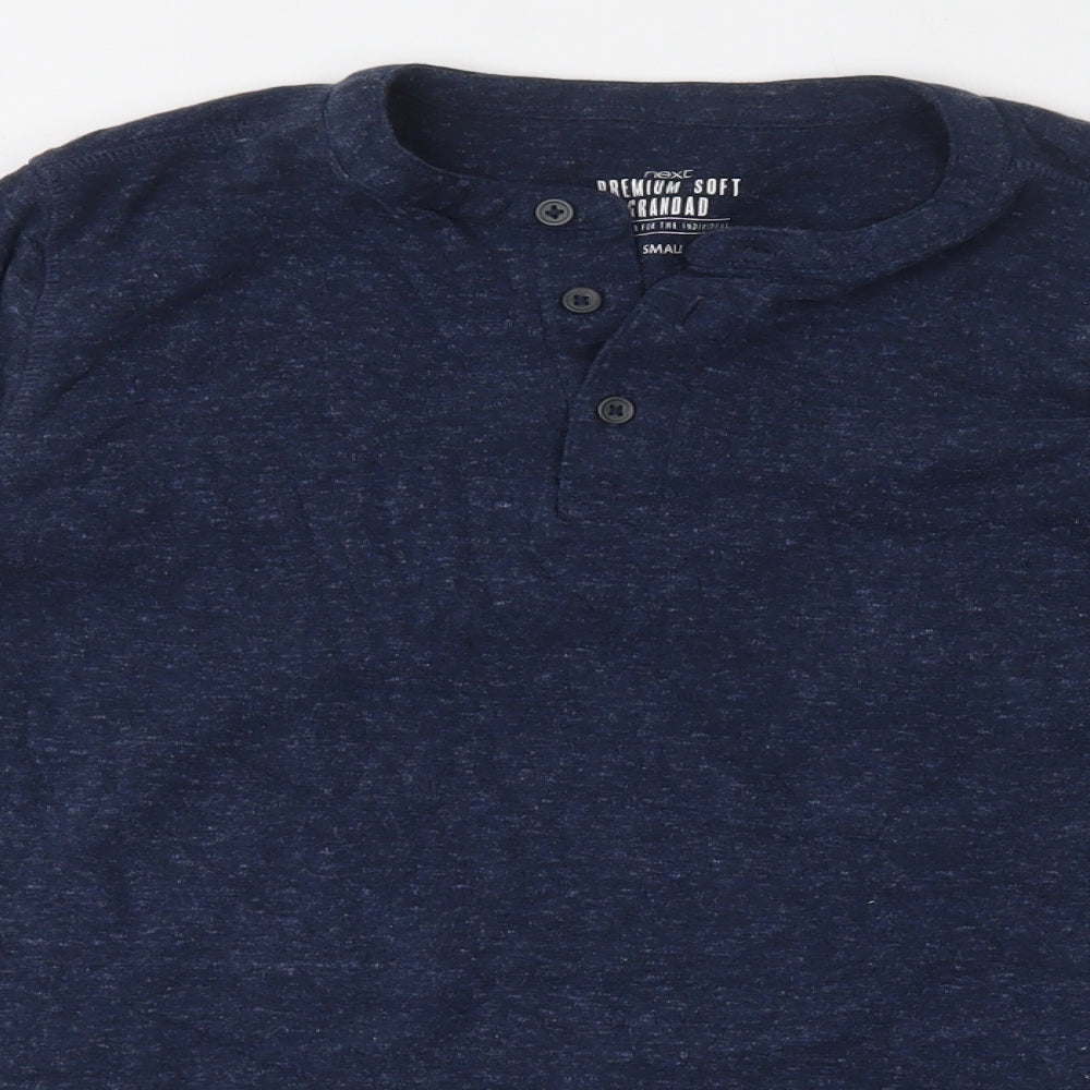 NEXT Mens Blue  Cotton  T-Shirt Size S Round Neck
