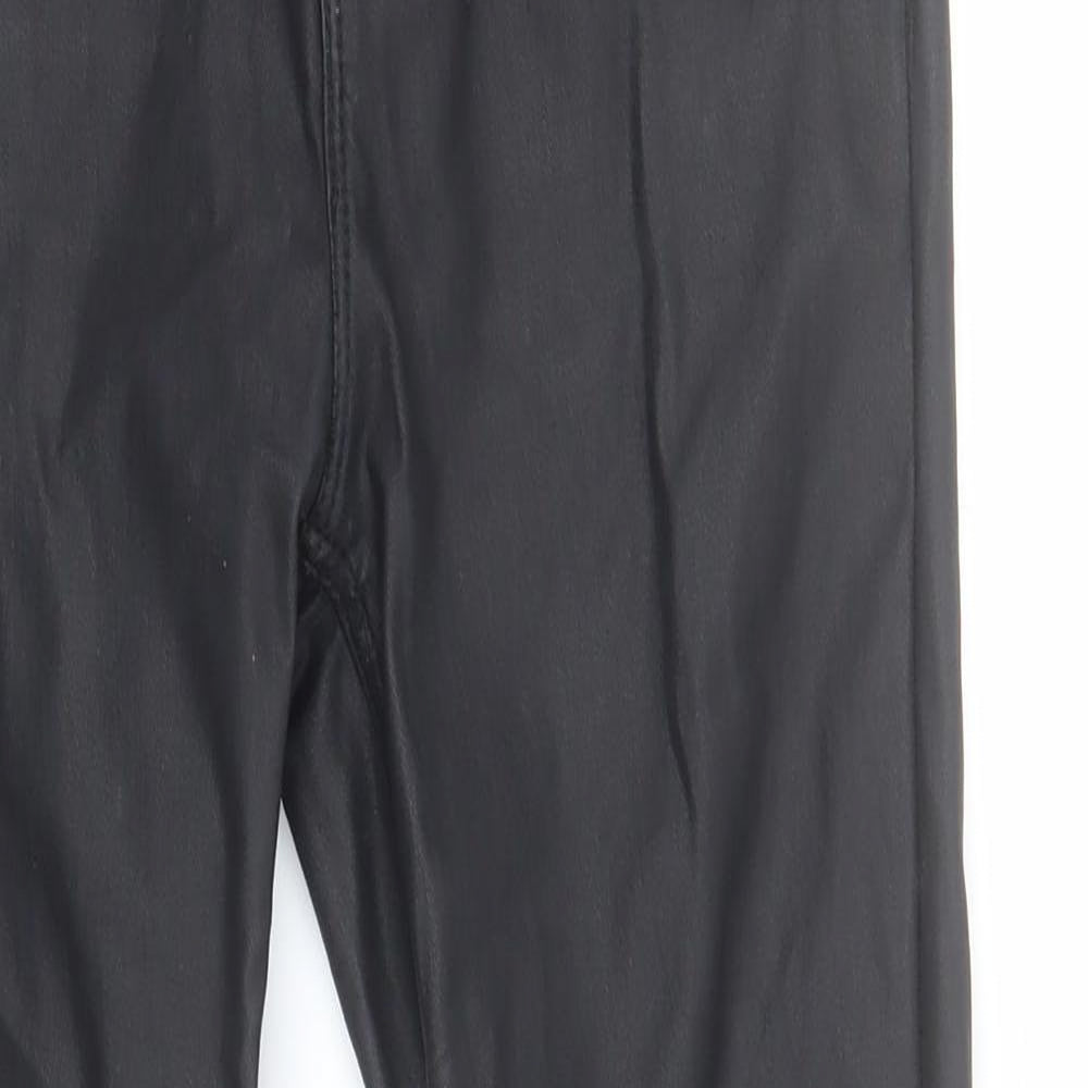 New Look Womens Black  Viscose Skinny Jeans Size 10 L25 in Regular Zip