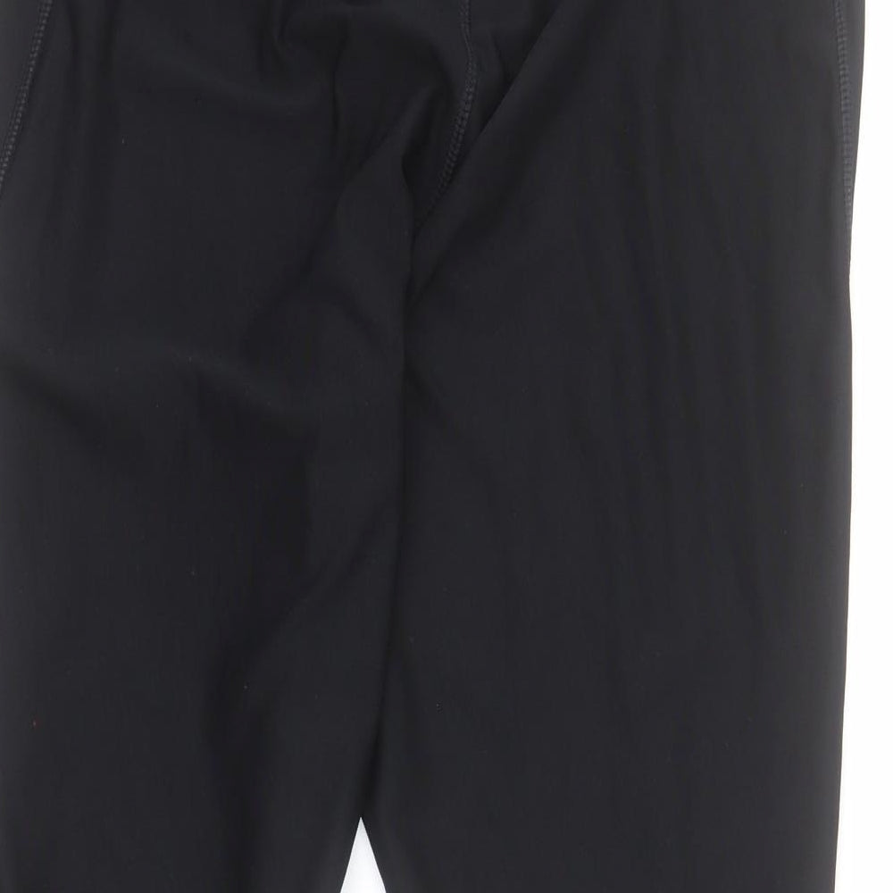 George Womens Black  Polyester Capri Leggings Size L L21 in