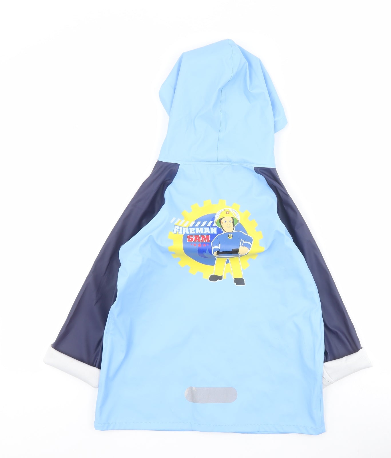 TV Mania Boys Blue Colourblock  Rain Coat Coat Size 5-6 Years  Snap - Fireman Sam