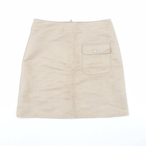 Villa Clothes Womens Beige  Polyester A-Line Set Size XS   Zip