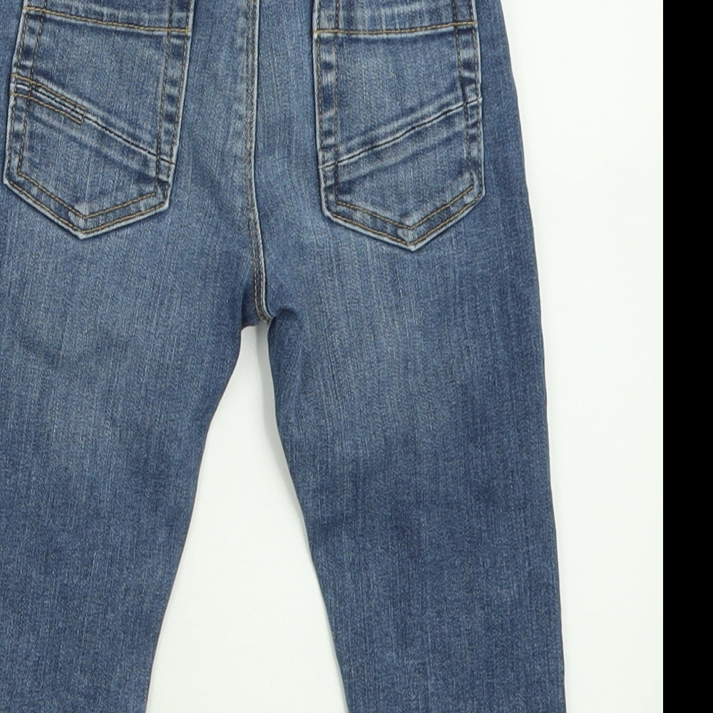 geprge Boys Blue  Cotton Straight Jeans Size 2 Years  Regular Tie