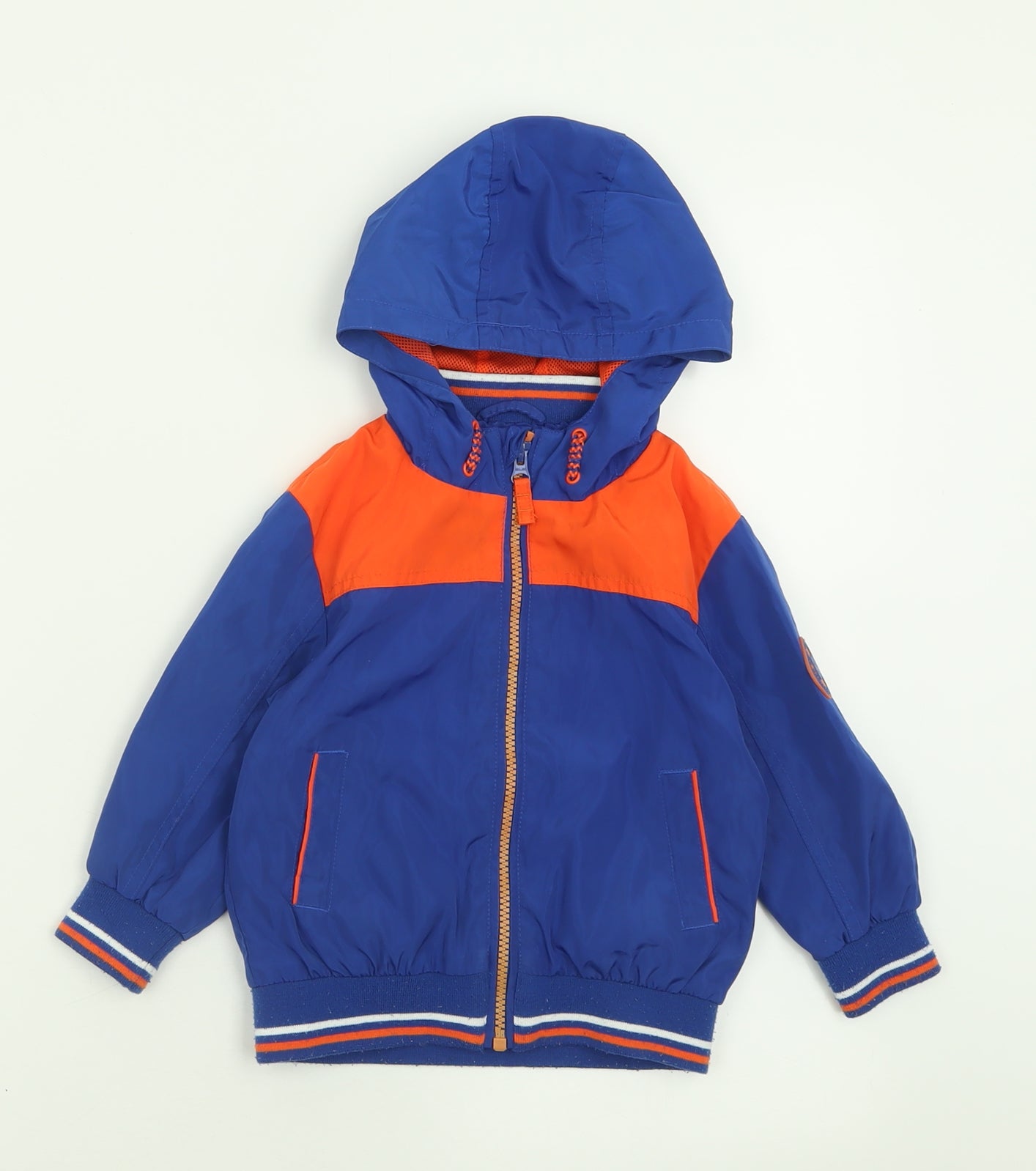 George Boys Blue   Jacket  Size 12-18 Months   Zip