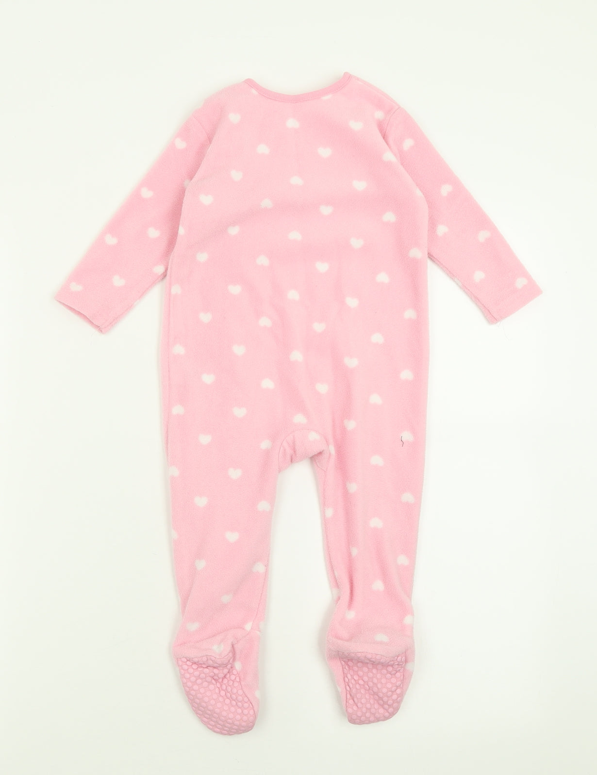 Dunnes Stores Girls Pink Geometric Polyester  One Piece Size 9-12 Months  Zip