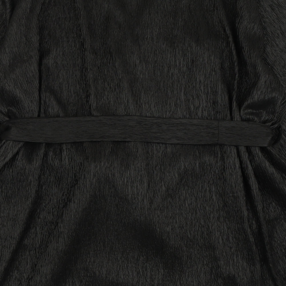 In the Style Womens Black  Polyester A-Line  Size 26  V-Neck Button