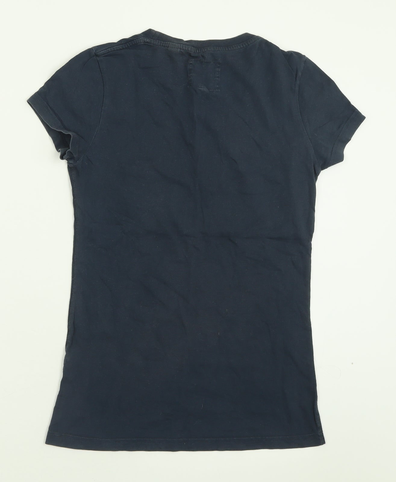 Jack Wills Womens Blue  Cotton Basic T-Shirt Size 8 Crew Neck