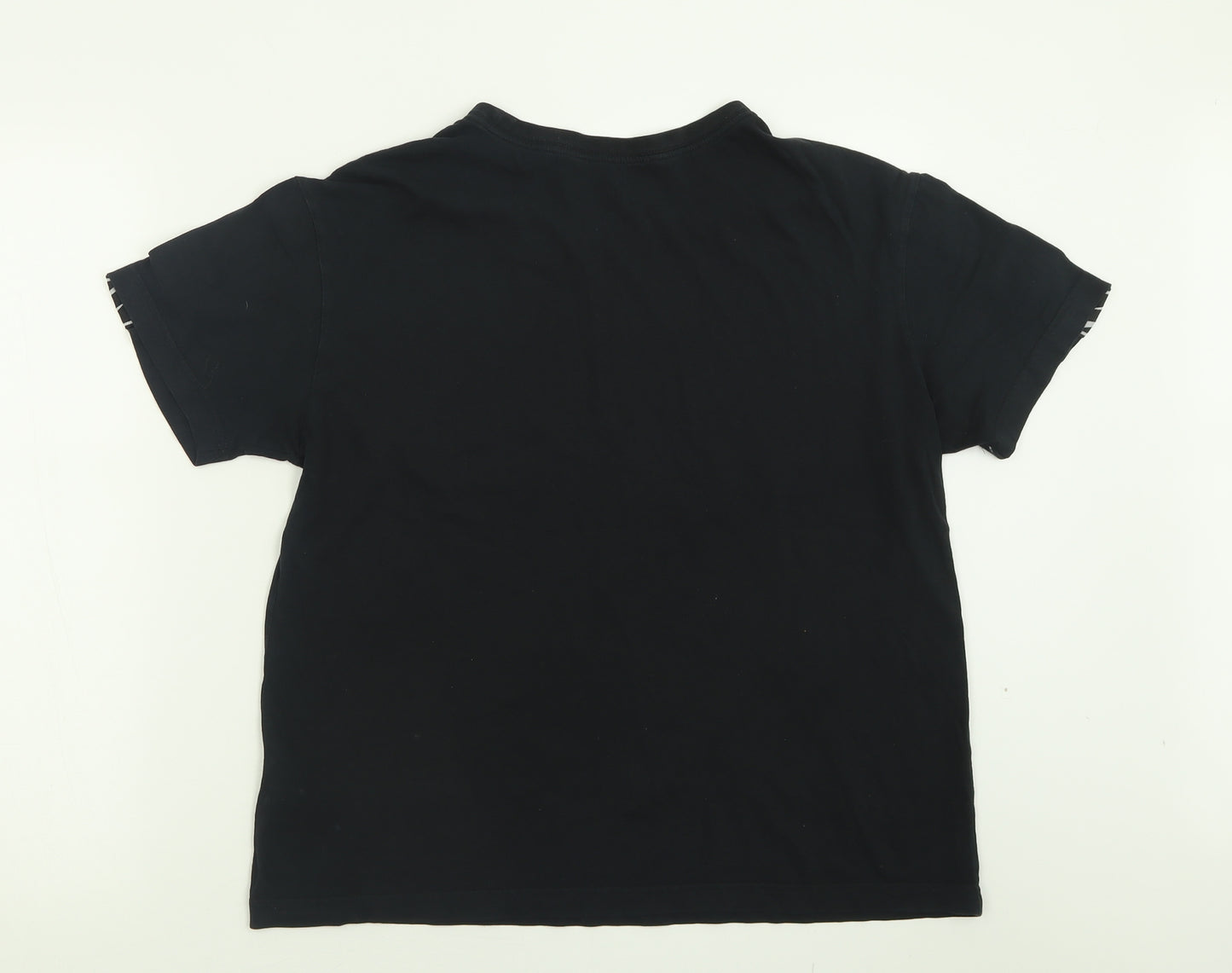 Nike Mens Black  Cotton  T-Shirt Size S Crew Neck