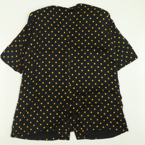 Anne Klein Womens Black Polka Dot  Jacket Blazer Size S  Button