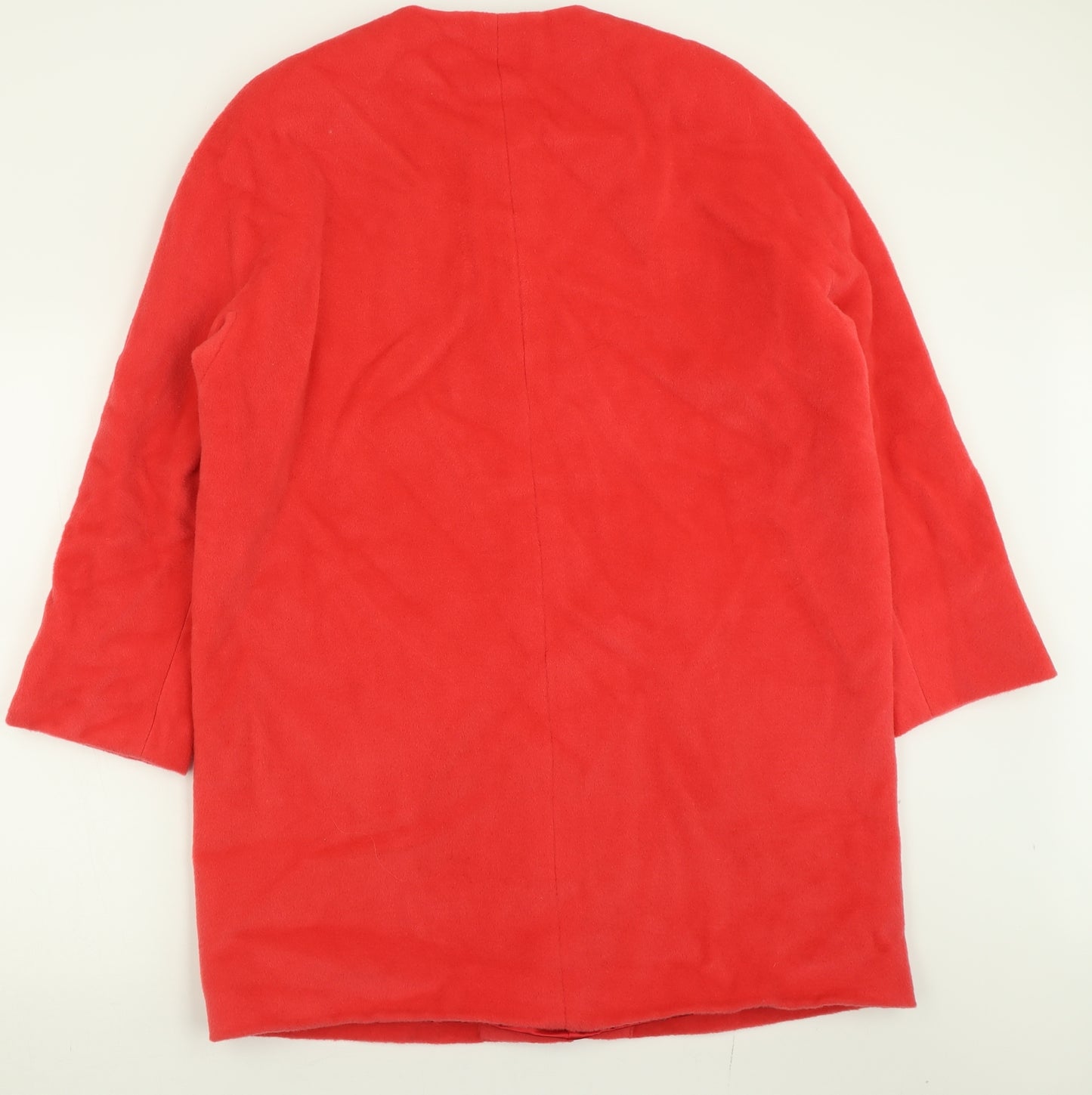 Synonyme Womens Red   Overcoat Coat Size 14  Button