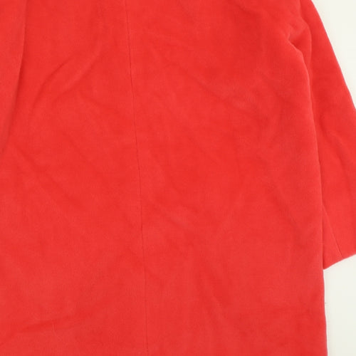 Synonyme Womens Red   Overcoat Coat Size 14  Button