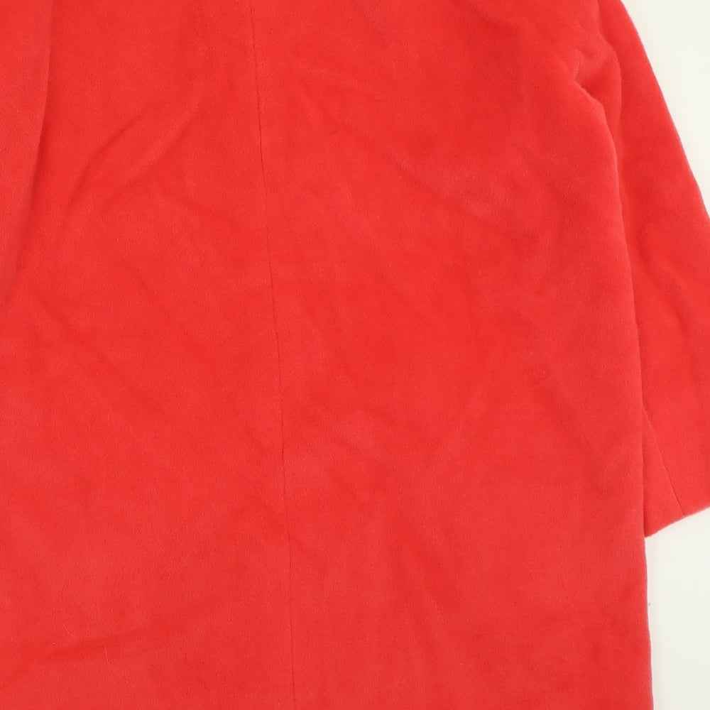 Synonyme Womens Red   Overcoat Coat Size 14  Button