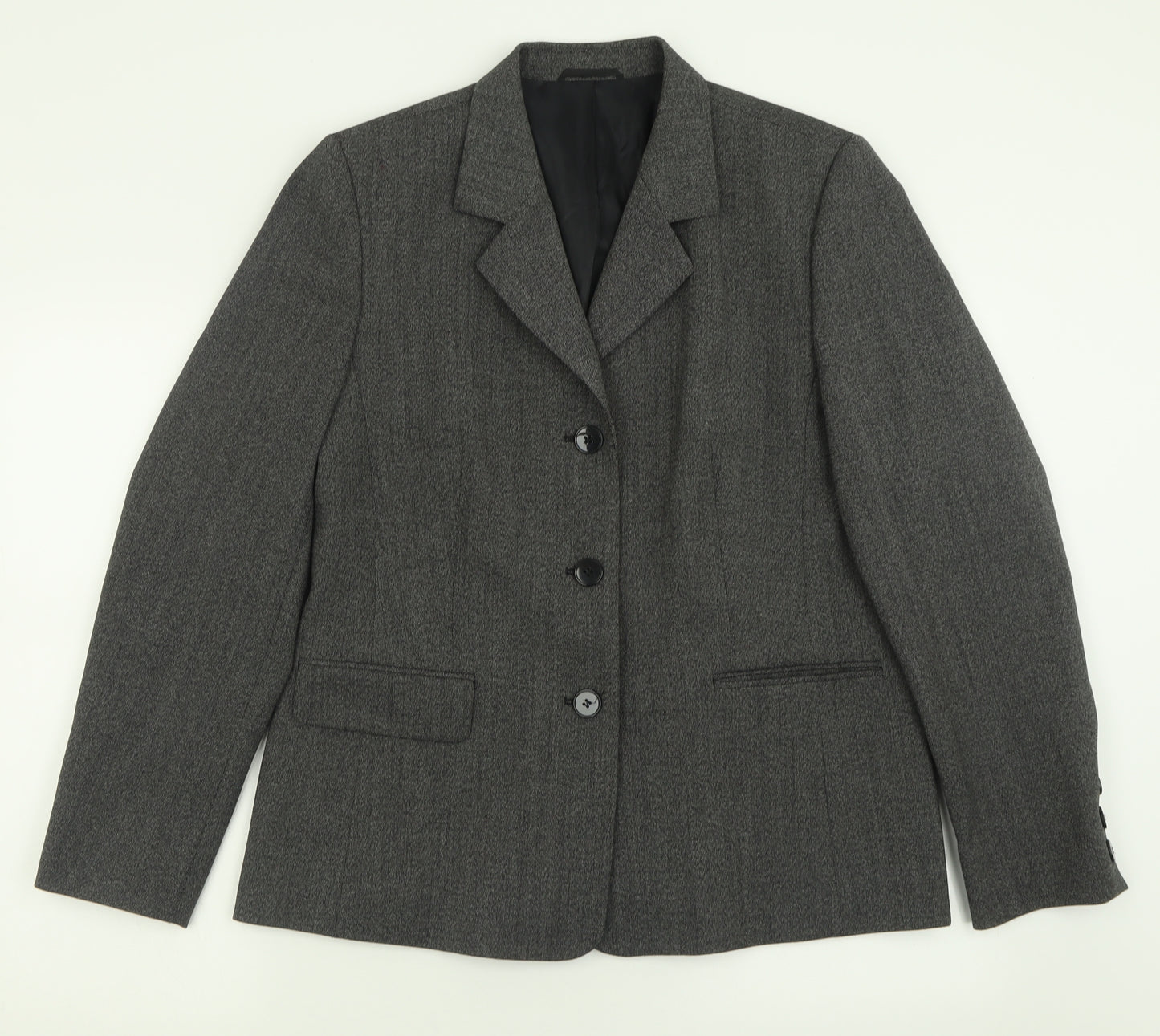 Your 6th Sense Womens Grey  Polyester Jacket Suit Jacket Size 14