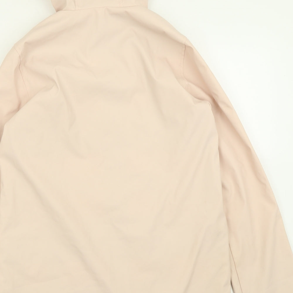 Topshop Womens Pink   Rain Coat Coat Size 8  Zip