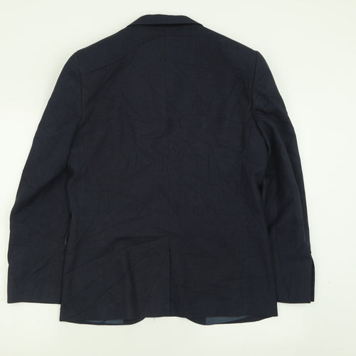 NEXT Mens Blue  Polyester Jacket Suit Jacket Size 40