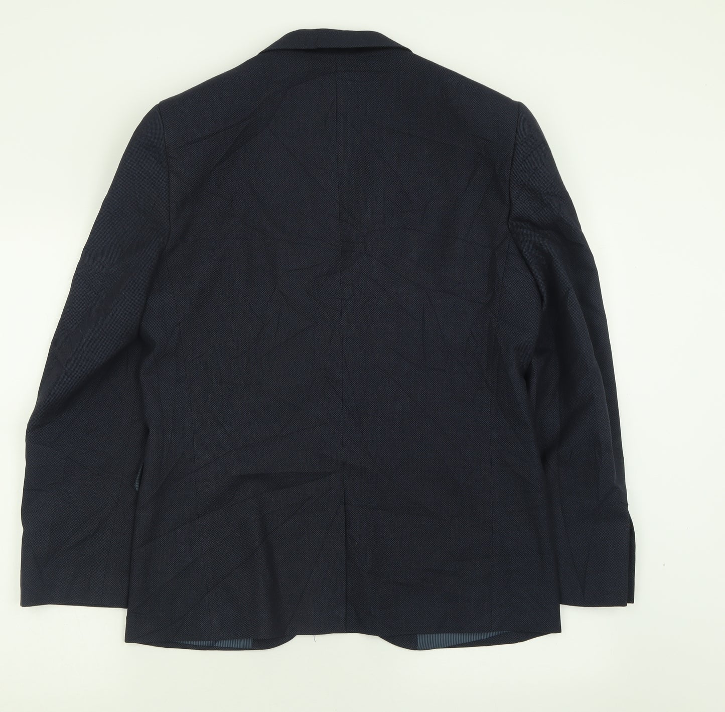 NEXT Mens Blue  Polyester Jacket Suit Jacket Size 40