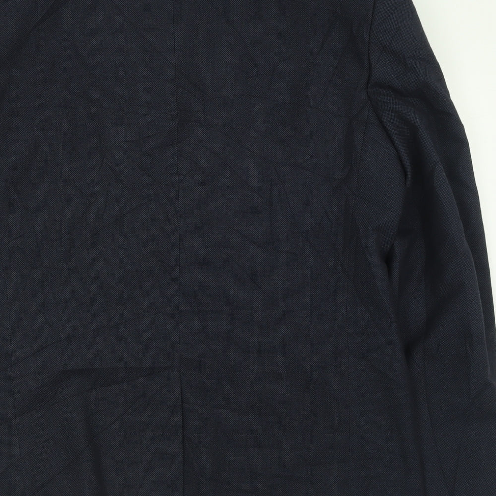 NEXT Mens Blue  Polyester Jacket Suit Jacket Size 40