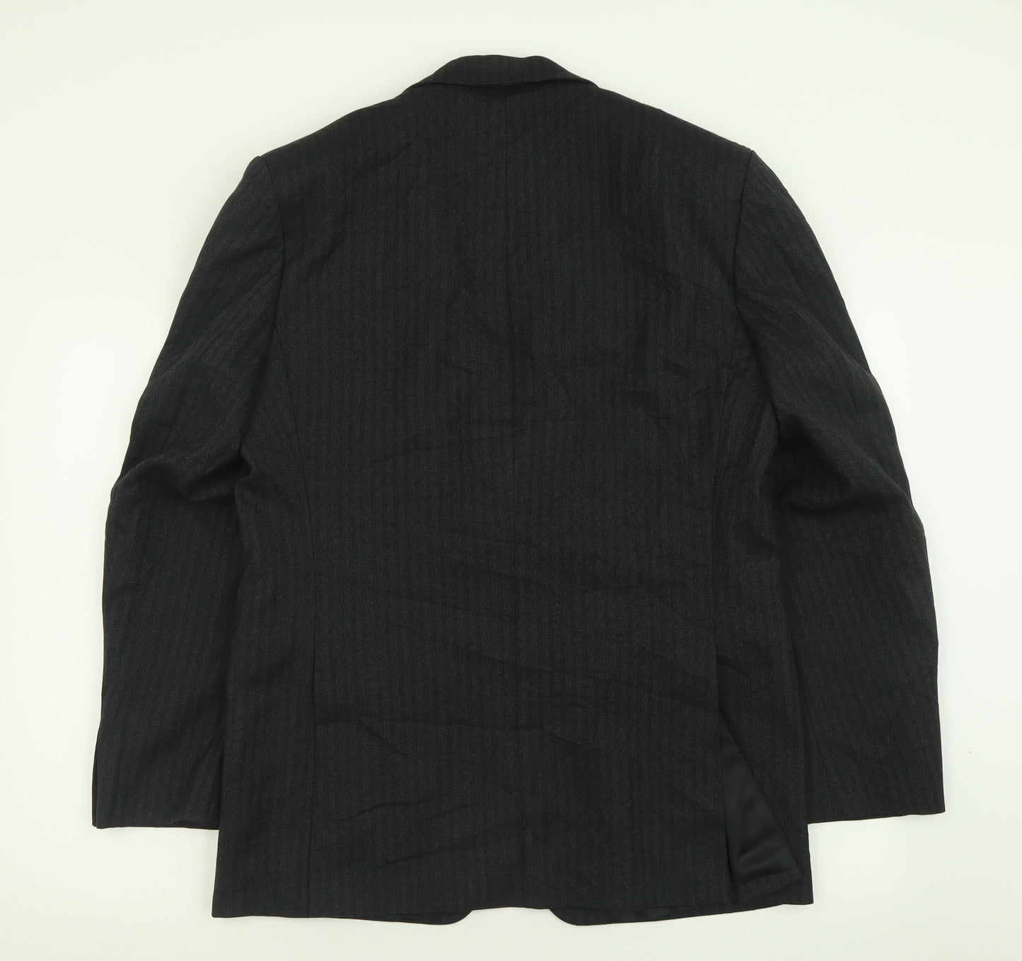 Michael Stewart Mens Black  Acetate Jacket Suit Jacket Size 40