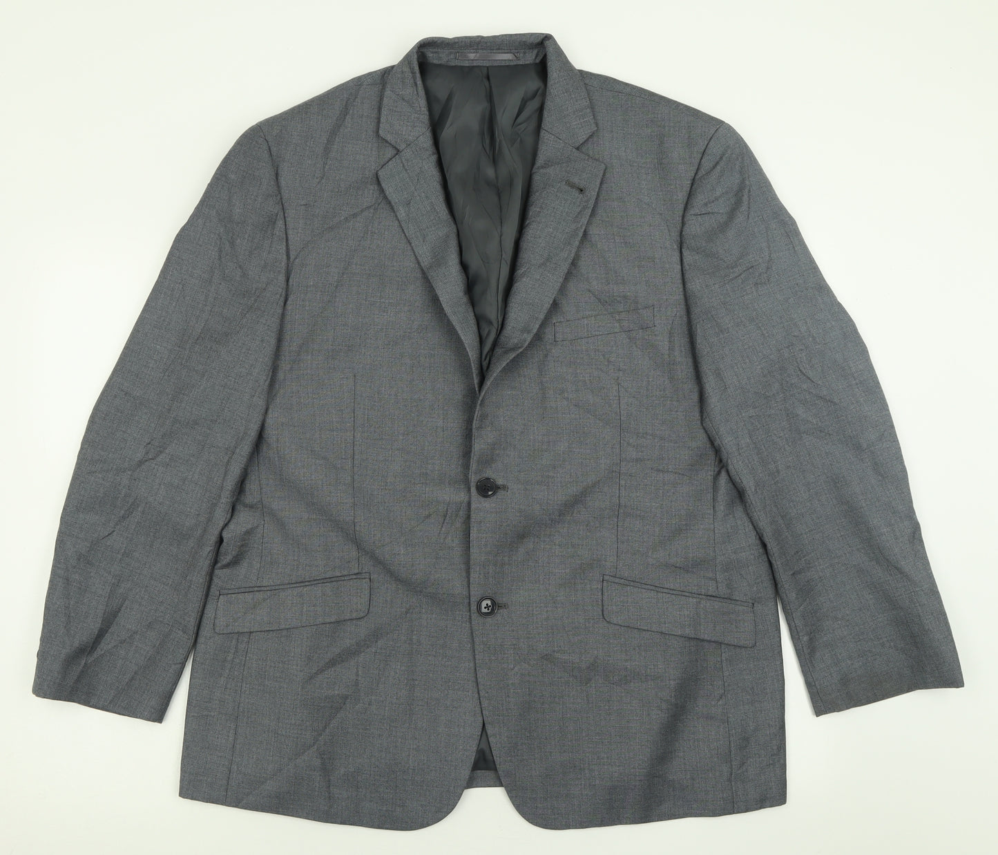 Charlton Gray Mens Grey  Polyester Jacket Suit Jacket Size 44