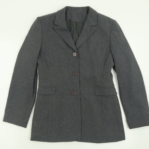 Debenhams Womens Grey   Jacket Blazer Size 8  Button