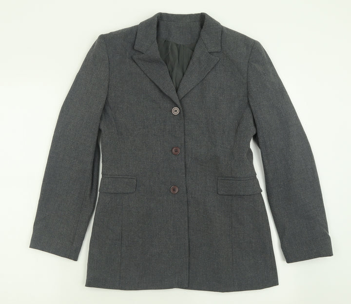 Debenhams Womens Grey Jacket Blazer Size 8 Button