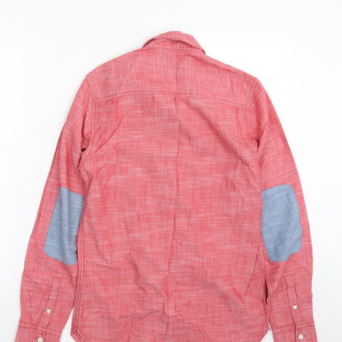 Topman Mens Pink  Cotton  Button-Up Size XS Collared Button