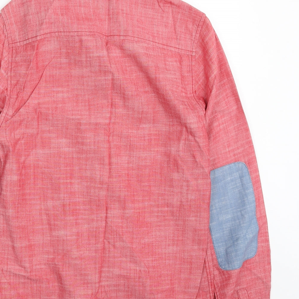 Topman Mens Pink  Cotton  Button-Up Size XS Collared Button