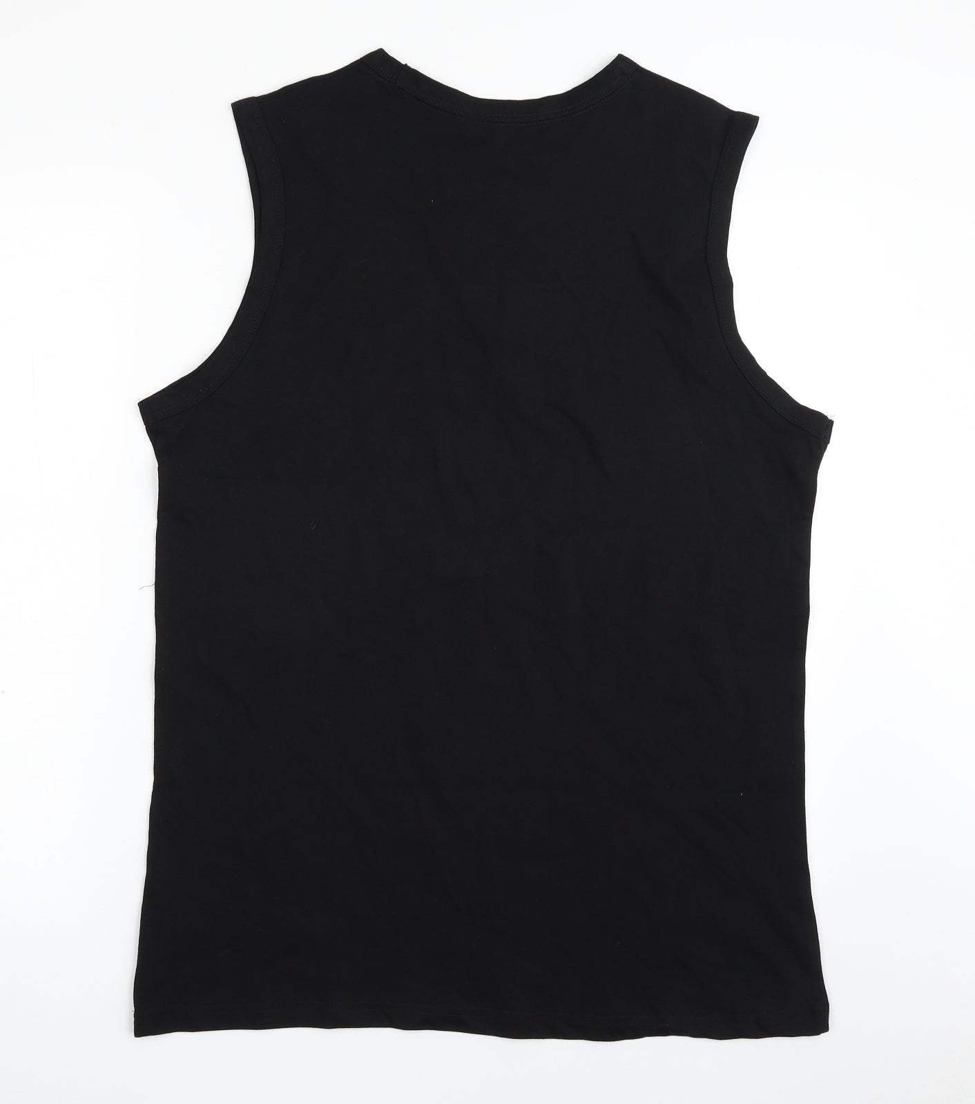 F&F Mens Black  Cotton Vest Sweatshirt Size L