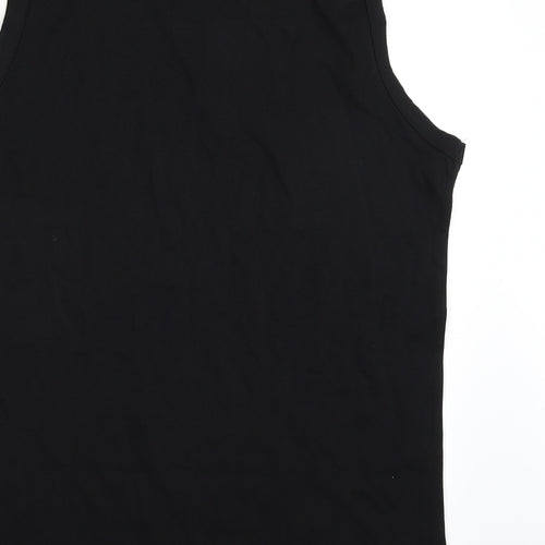 F&F Mens Black  Cotton Vest Sweatshirt Size L