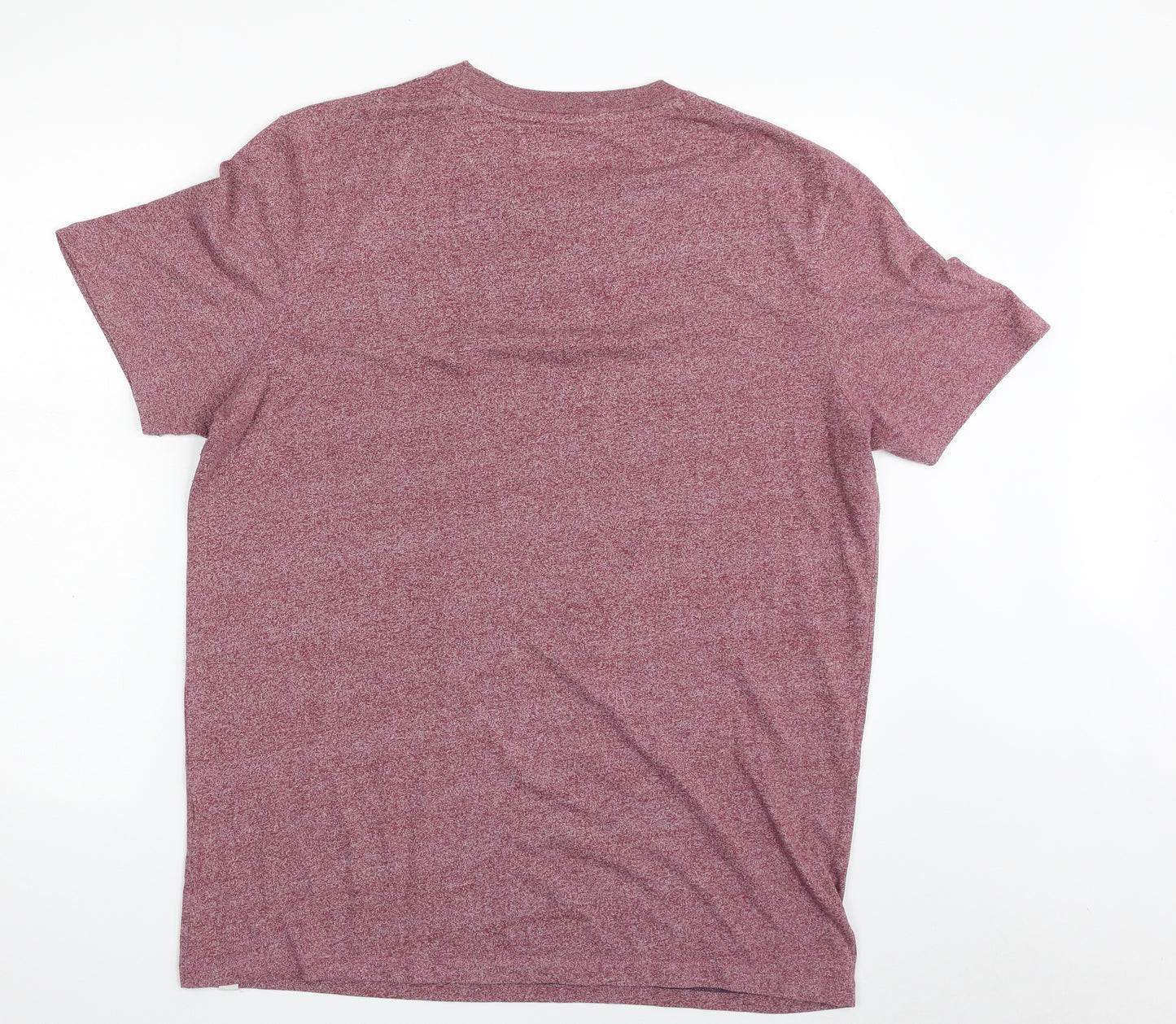 JACK & JONES Mens Pink  Polyester  T-Shirt Size XL Crew Neck