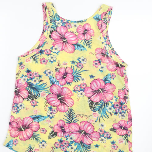 Atmosphere Womens Multicoloured Floral Polyester Camisole Tank Size 10 Scoop Neck