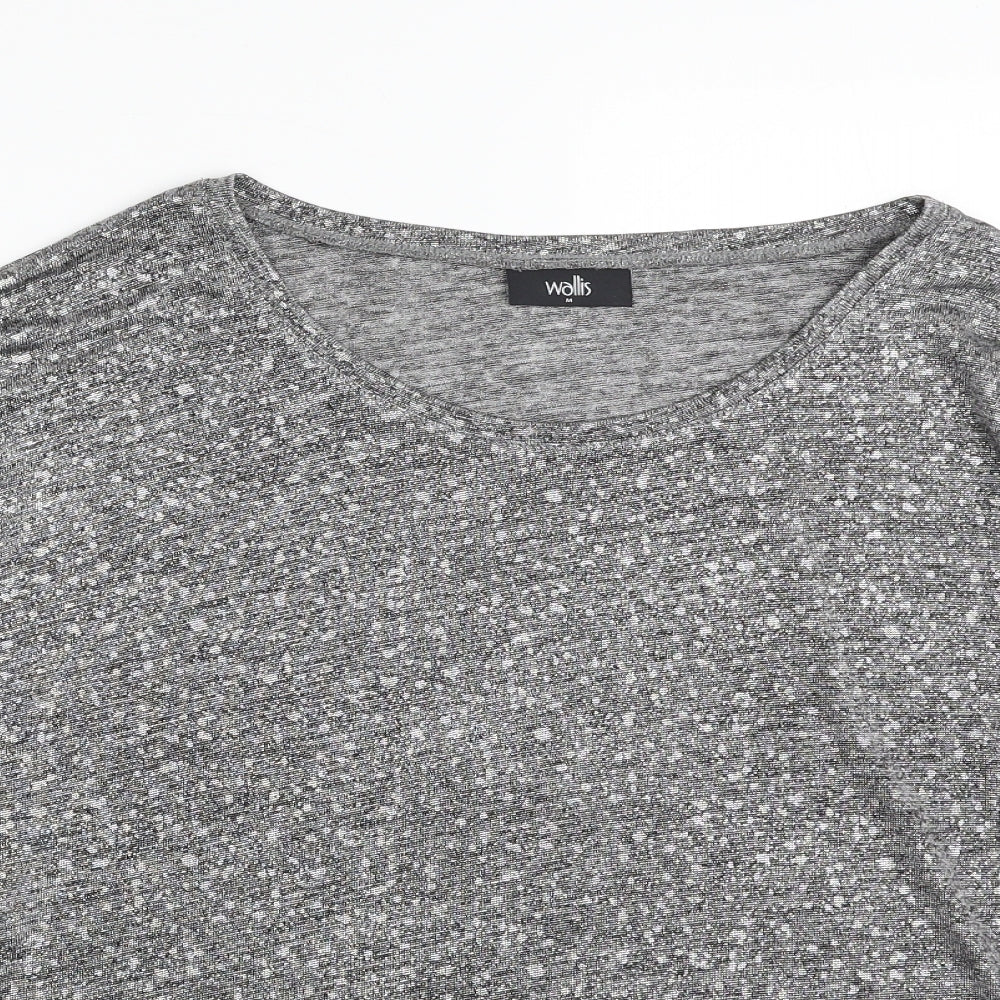 Wallis Womens Silver  Polyester Pullover Sweatshirt Size M  Pullover